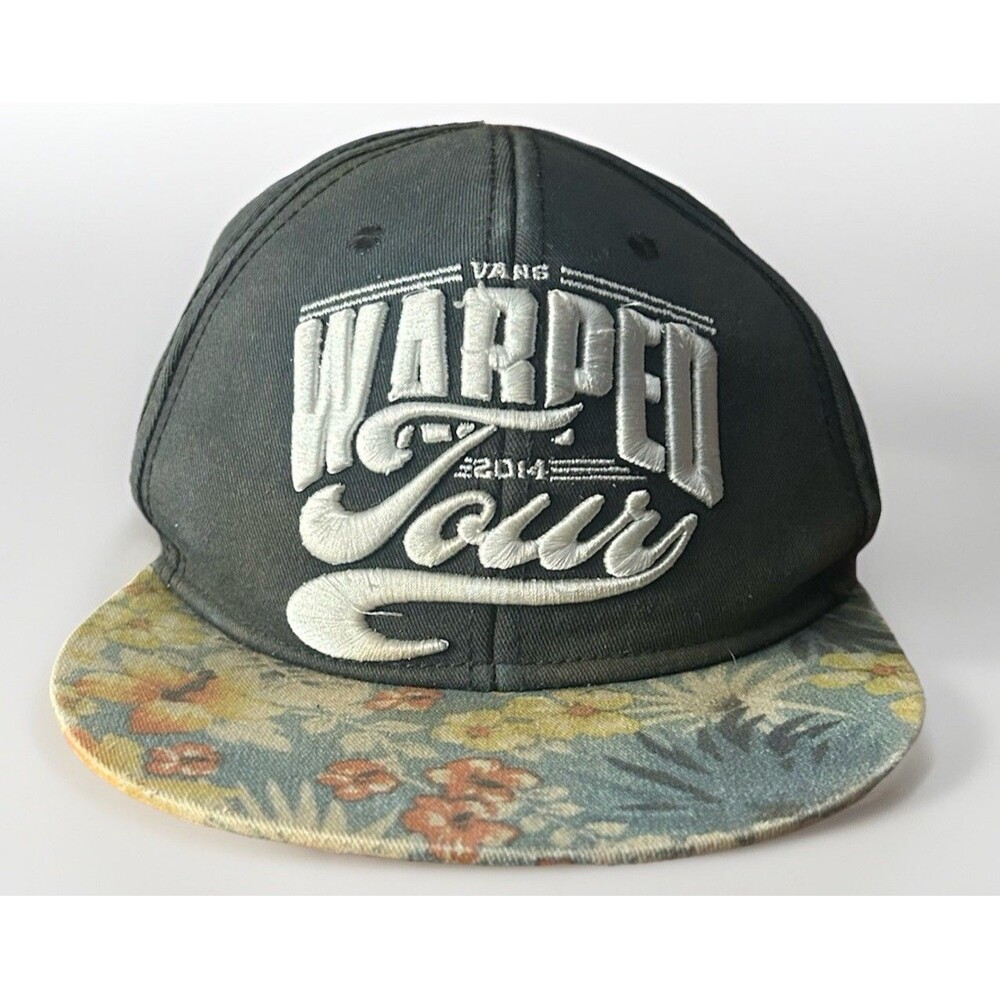 Warped Tour Hat Cap Snap Back Black Trucker Vans Music Festival 2014